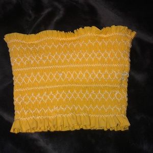 yellow bathing suit top